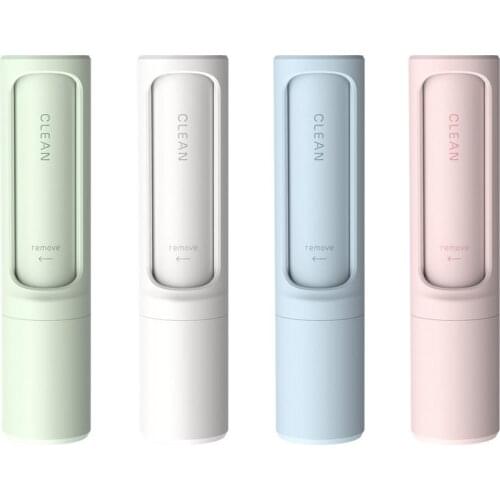 2-1 Reusable Pet Hair Remover Brush Lint Roller Self Cleaning Cat Dog Fur Hair Dust Removal Brush for Clothes Portable Effective