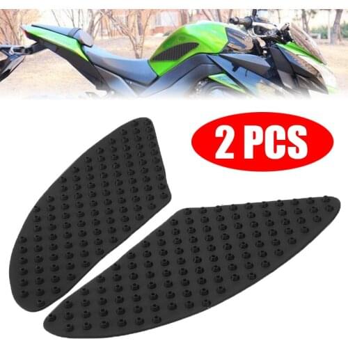 2PCS Motorcycle Tank Decal Side Knee Grip Traction Pad Protector For Kawasaki ZX 6R Z1000 For Yamaha R6 R1 FZ1 FAZER FZ8 N/S