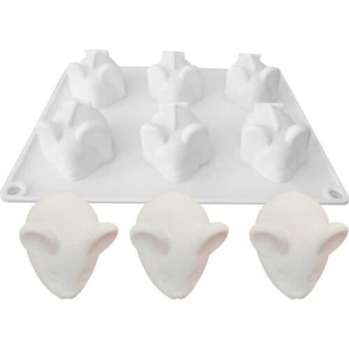 2020 Newest DIY Baking Silicone Mold Mouse Shape Mousse Cake Mold Cookie Chocolate Decorating Tools Kitchen Accessories