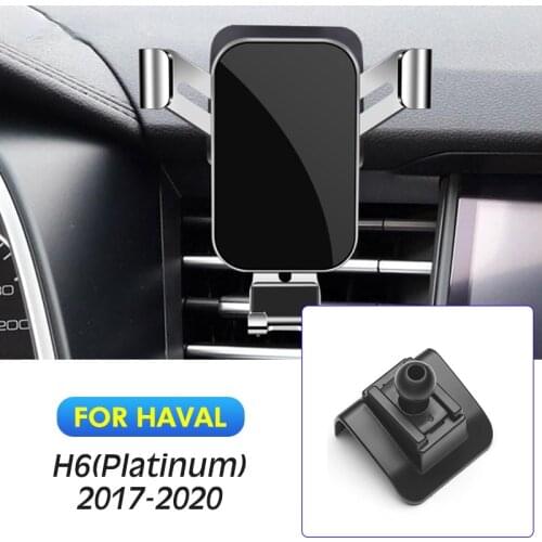Car Mobile Phone Holder Air Vent Mounts Stand Gravity Navigation Bracket For Haval H6 Platinum 2017 2018 2019 2020 Accessories