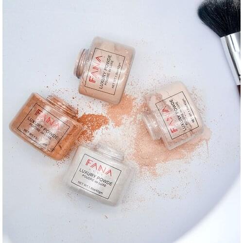 Banana powder explosion cosmetics 4 colors hot sale banana powder loose powder long-lasting makeup without floating powder