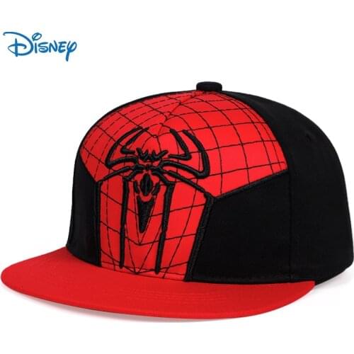 Disney Marvel Hat Baseball Cap Boys Baby Girls Outdoor Hat Children Hat Superhero Spider Embroidery Adjustable Flat Brim Hat