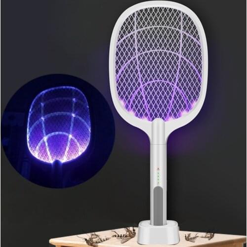 2500V Electric Mosquito Killer With UV Lamp USB 1200mAh Rechargeable Bug Zapper Summer Fly Swatter Trap Home Bug Insect Racke