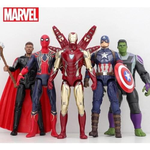 Disney Marvel Avengers figure7-inch Iron Man mk85 Hawker Thor Thanos War Machine Captain America Action Figure Avengers Endgame