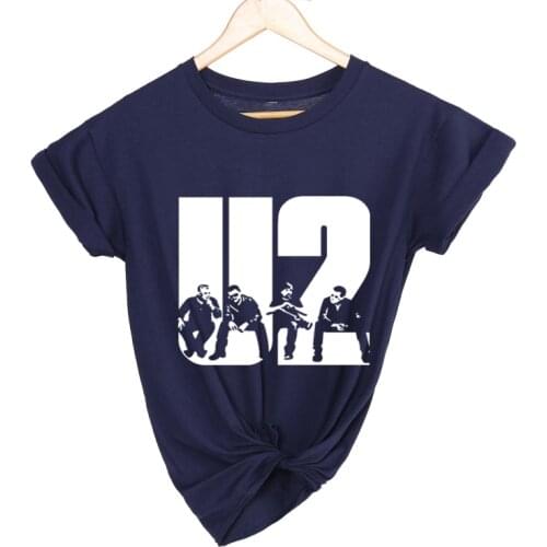 U2 rock T Shirt women 100% cotton oversized streetwear aesthetic t-shirt female punk summer tops women clothing dropshipping new