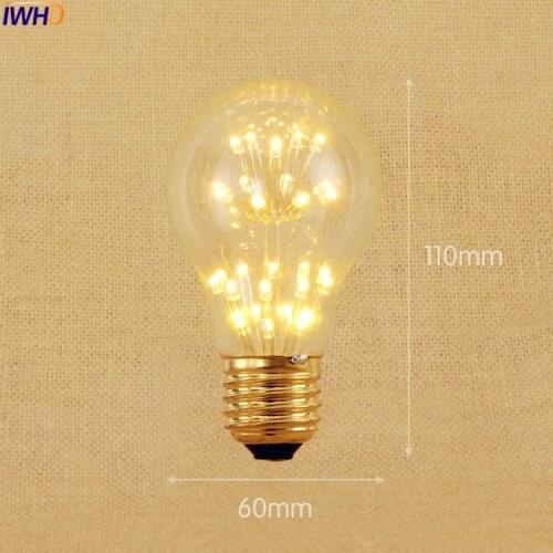 IWHD LED Lampada Retro Edison Lamp Light 3W Bombilla Vintage Bulb Retro Lamp Edison St64 A19 G95 G80 St58 T10 T185