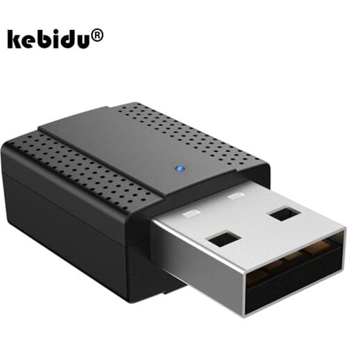 Kebidu 2 IN 1 Wireless Bluetooth 5.0 Audio Receiver Transmitter for TV 3.5mm AUX Bluetooth Adapter For Headphone Home TV MP3 PC