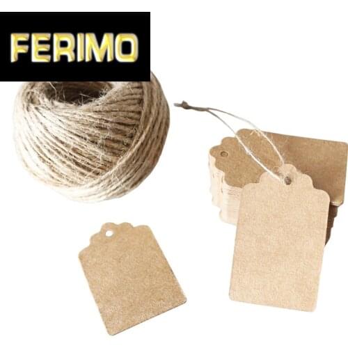 Marking Tags, Writable Display Labels for Products, tag with String, 5X3cm inches, Pack of 100 custom order tag extra cost