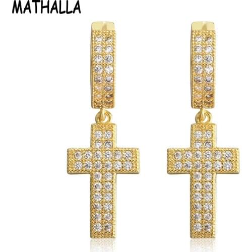 Женские золотые серьги MATHALLA China At AliExpress