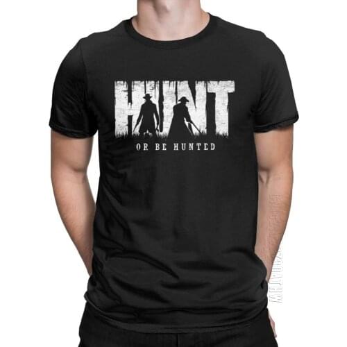 Men Hunt Showdown Hunt Or Be Hunted T-Shirts Horrors Of Gilded Age Monster Game Cotton Tops Short Sleeve Tee Plus Size T-Shirts