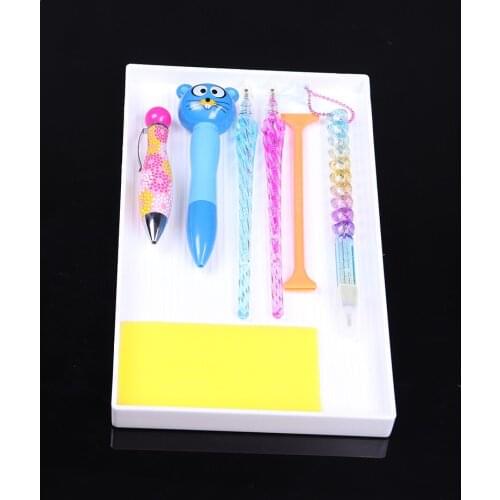 7 Pieces Set Diamond Painting Storage box Cross Stitch Tools Kit Tweezers Pen Tray Glue Diamond Painting Accessoires Cross Stit