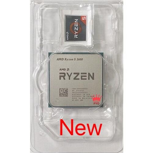 AMD Ryzen 5 3600 R5 3600 3.6 GHz Six-Core Twelve-Thread CPU Processor 7NM 65W L3=32M 100-000000031 Socket AM4 new but no fan