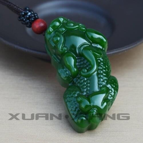 Drop Shipping Mens Necklace Pendant Greeb Jades PIXIU Pendant Lucky fortune Gift for Womens Fashion Jewelry