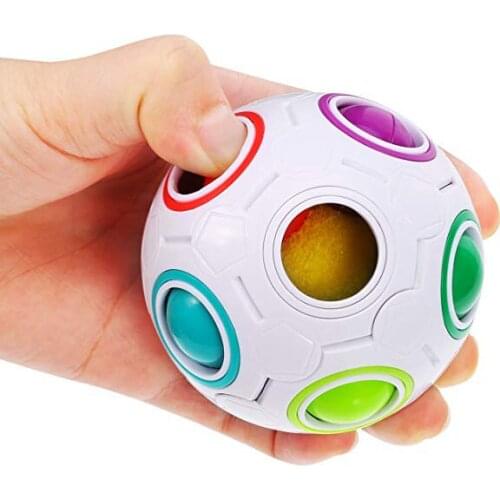 Rainbow Ball Creative Gift Football Cube Childrens Day Children Decompression Toy Perplexus Gift fidget toys cool toys
