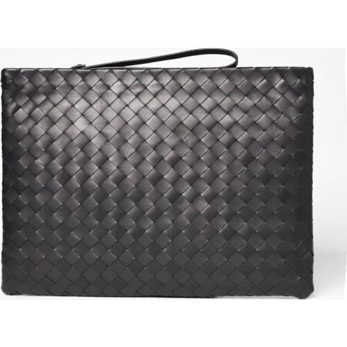 Luxury Handbags Women Bags Designer Womens Clutch Bag Male Men Purses Famous Brand Woven Genuine Leather Clutches Large 2020