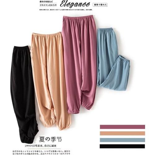 Loose Ladies Cotton Pant Pajamas Sleep Bottoms Comfort Pyjama Trouser Homewear Trousers Sleepwear Casual Lantern Pants Nightwear