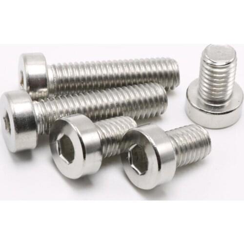 2pcs M4 stainless steel cup head screw hexagon socket screws furniture decoration bolt 6mm-30mm length