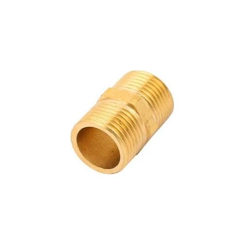 3/8BSP to 3/8BSP Male Thread Brass Pipe Hex Nipple Fitting Quick Adapter 4pcs