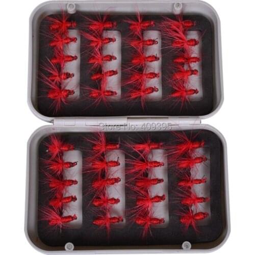 40pcs Fly fishing lure Fly fishing hook with fishing tackle box good quality Free shipping