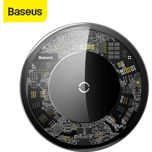 Baseus 10W Qi Wireless Charger for iPhone X/XS Max XR 8 Plus Fast Charger 3.0 Wireless Charging pad for Samsung S9 S10+ Note 9 8