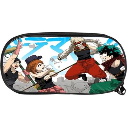 New Anime Peripheral Childrens Pencil bag Vertical Square Student Pencil Case Kids School Supplies Stationery Storage Box