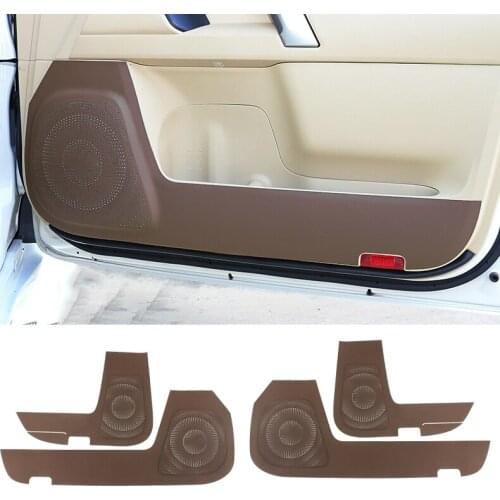 For Toyota Land Cruiser Prado Fj150 2010-2020 New leather Door Anti Kick Pad Protective Trim cover Car Styling