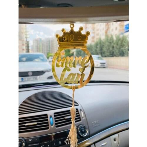 Double-Sided Name Written Mirror Plexi Car Rearview Mirror Ornament Personalized Items Gift Sets Jewelry Accessories Hot Sell