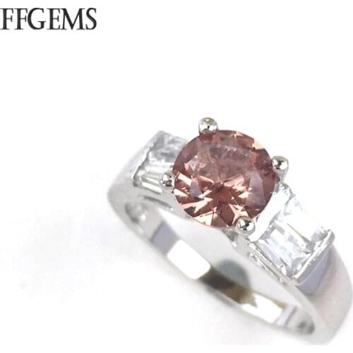 FFGems Classic Zultanite Rings Real 925 Sterling Silver Created Diaspore Color Change for Women Wedding Party Fine Jewelry