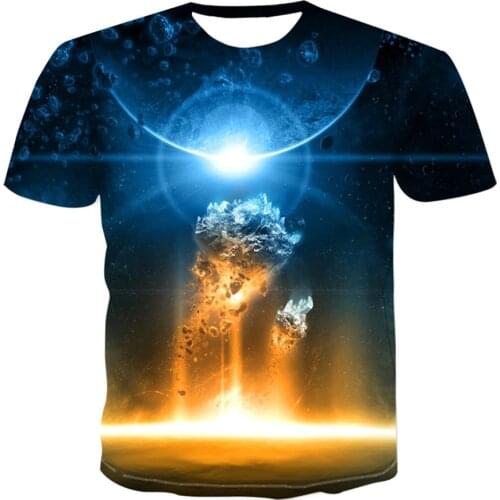 New T-shirt O-Neck 3D Printing Short Sleeve Sport Style T Shirt For Men And Women Science Fiction Tops Summer Homme Clothes
