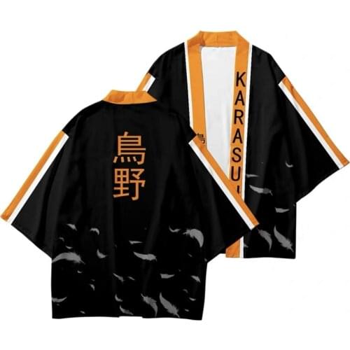 Haikyuu!! Style 3D Printing Japanese Kimono Haori Yukata Women/Men Fashion Summer Casual Anime Cool Short Sleeve Streetwear