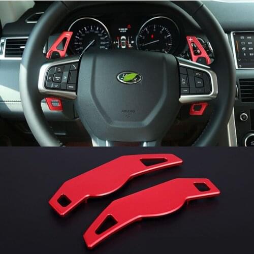 For Land Rover Discovery 4 Range Rover Evoque Sport Alloy Steering Wheel Gear Paddle Shift Cover For Jaguar XE/XF/XFL/F-Pace