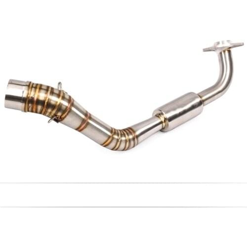 Motorcycle For Yamaha NVX 155 AEROX155 NVX155 Exhaust Modified Fornt Connection Link Pipe Muffler with stickers