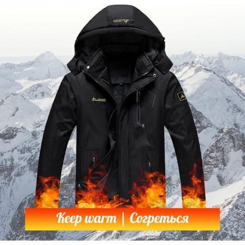 Man Women Warm Winter Fleece Military Windproof Jackets Waterproof Fishing Hiking Climbing Ski Warm Softshell Outdoor Parka