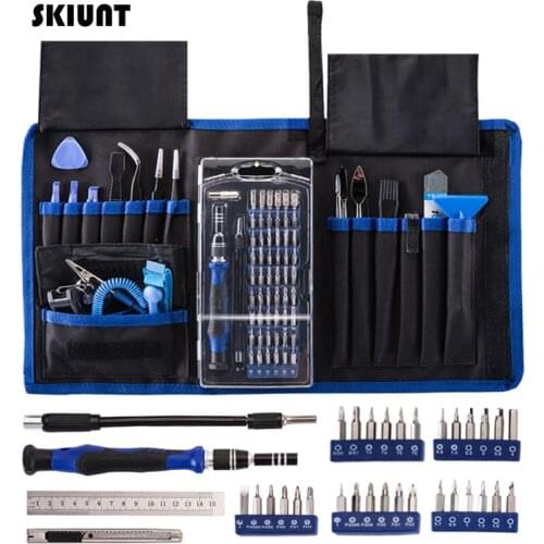 SKIUNT 60/82 In 1 Screwdriver Set Precision Hex Torx Bits For Screw Driver Magnetic Kits Household Repair PC Laptop Hand Tools