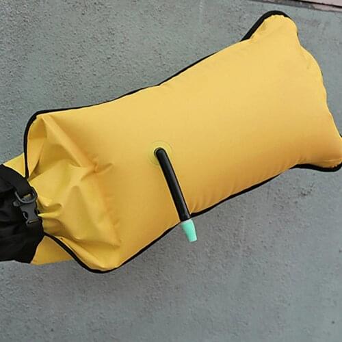 Inflatable Paddle Bag Floating Self-rescue Buoyancy Air Package Kayaking CanoeDouble Airbag Floating Paddle Bag
