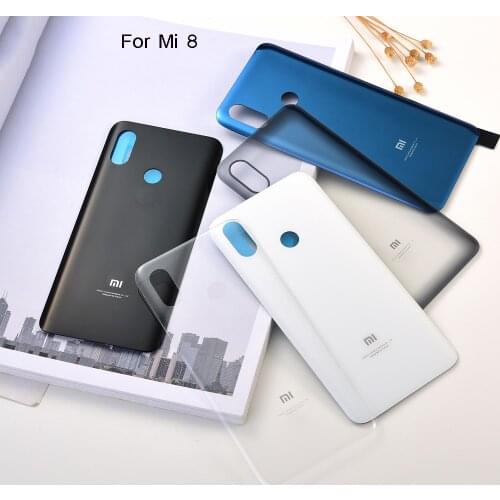 Xiaomi Mi 8 Original Housing Battery Back Cover 3D glass Door Rear Replacement Parts Mi8 Phone Protection Case With Logo