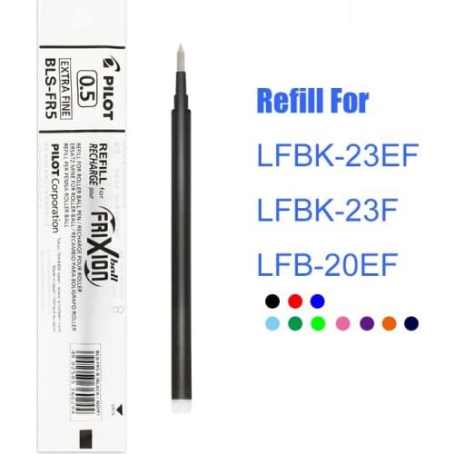 Pilot Gel Refills FriXion Pen 0.5 mm Easy Erasable Ink Drawing Doodle School Student Stationery Colorful BLS-FR5