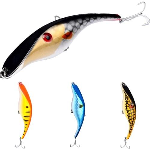 14cm 42g Pike Bass Fishing Lure Swim Bait Wobbler 3D Eyes Crankbait Troll