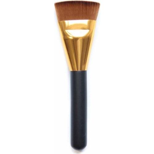 1 PC Silver / Gold Professional Soft Flat Face Powder Contour Brush Make Up Tool
