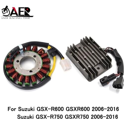 Regulator Rectifier + Magneto Stator Coil Generator for Suzuki GSXR600 GSXR750 2006-2016 2007 2008 2009 2010 2011 2012 2013