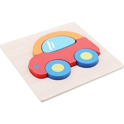 Three-Dimensional Wooden Puzzles Baby Colorful Cartoon Fun Toys Game Baby Lighting supplies New Early Educational Birthday Gift