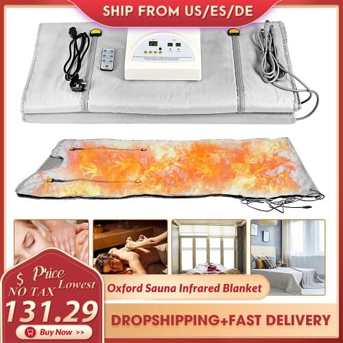 2021 Upgraded Digital Oxford Sauna Blanket Weight Loss Body Shaper Detox Therapy Anti Ageing Beauty Sauna Blanket Rug