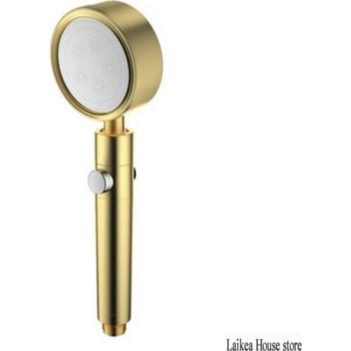 Bathroom Shower Head Space Aluminum Removable And Washable Shower Water Saving Shower Head High Pressure Boost Accessories