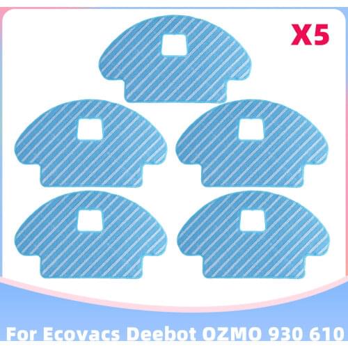 High Quality Performance Mop Cloth Dishcloth Replacement for Ecovacs Deebot OZMO 930 610 Robot Vacuum Cleaner Parts Accessories