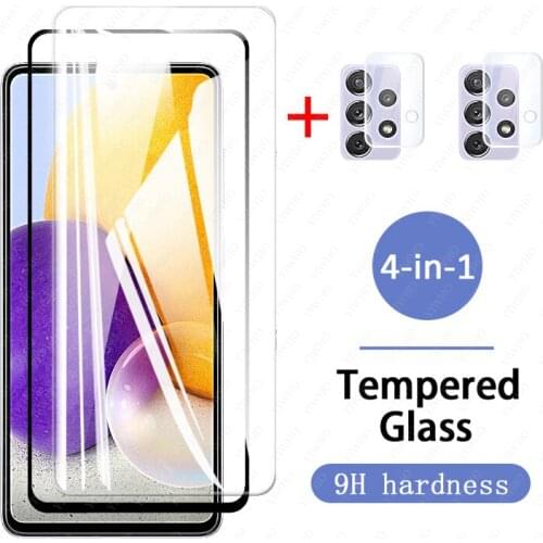 Protective Glass for Samsung Galaxy A72 5g 4G A 72 72a A726 A725 Screen Protectors Film Camera Lens Safty Tempered Glass Cover