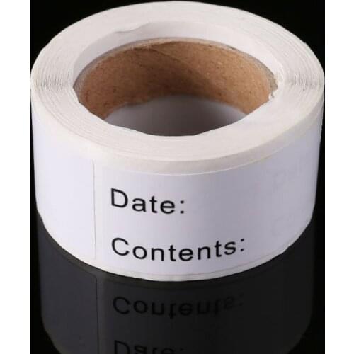 125pcs/roll Home kitchen Food Storage Labels Refrigerator Freezer Adhesive Sticker DIY L4MB