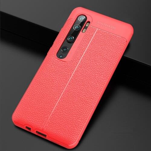 50 pcs For Xiaomi Redmi Mi Note10 TPU Silicone Phone Case Litchi Pattern Anti-fall Case for Redmi Note8 Note8 Pro