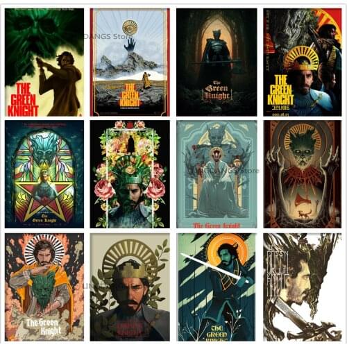 5d Diy Diamond Painting The Green Knight Classic Movie Poster Diamond Mosaic Embroidery Cross Stitch Full Drill Home Decor Gift