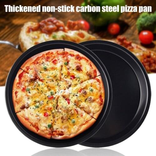 Premium Non-Stick Bakeware Pizza Pan for Oven 8/9/10-Inch Carboon Steel Pan for Kitchen Cooking Tool B99