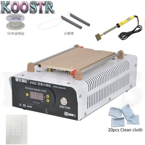 UYUE 948Z 110/220V LCD Separator Machine Screen Repair Machine Kit for iPhone Samsung Build-in Air Pump Vacuum with Tools